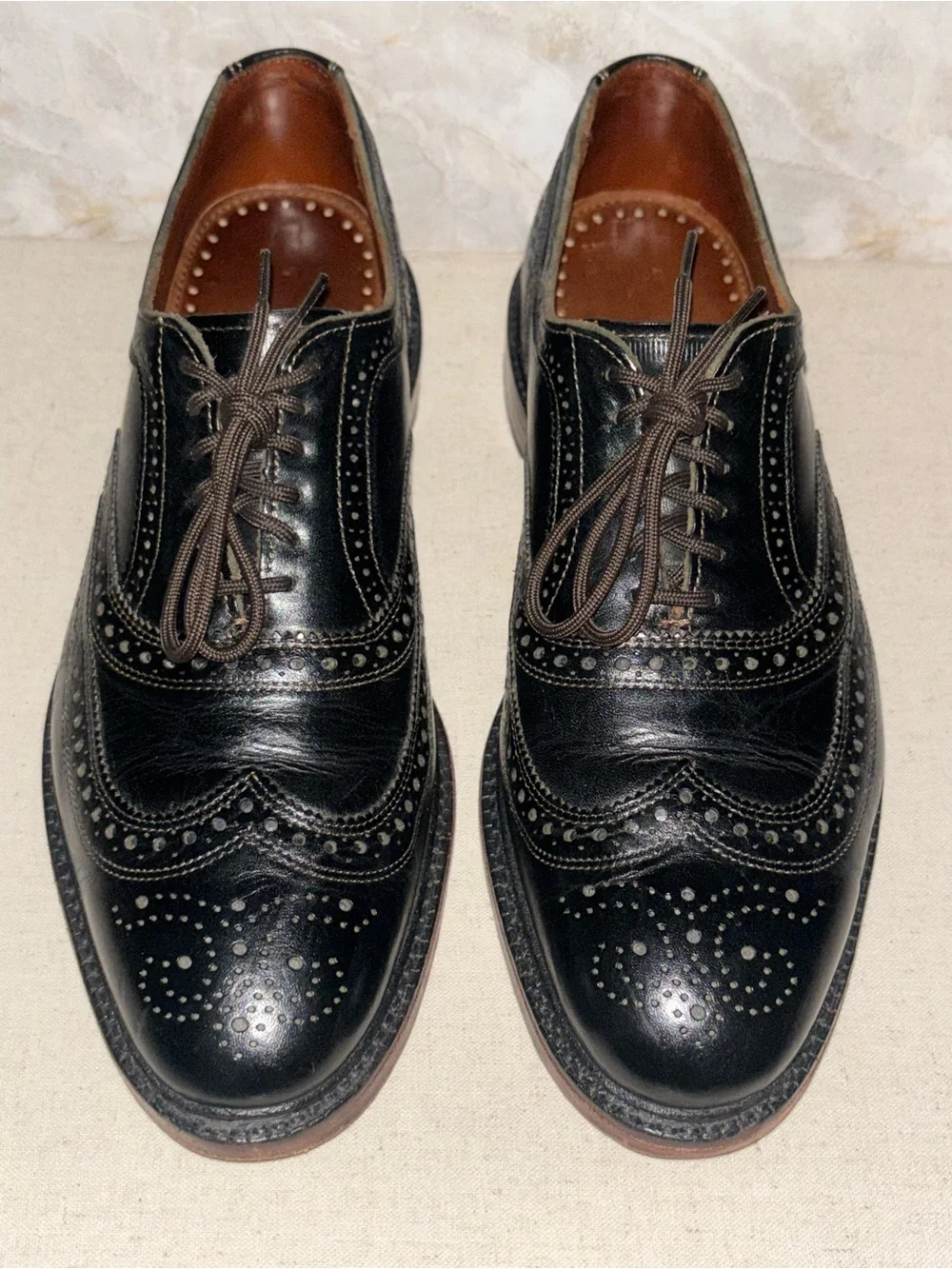 Allen Edmonds x Brooks Brothers MacNeil Black Wingtip Shoes Men’s 10.5 D